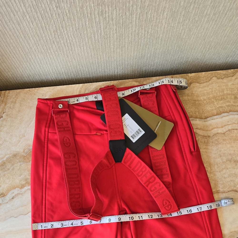 Goldbergh High End Ski Pants Salopette Flame Goldbergh red Ski Pants - Picture 3 of 17